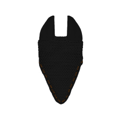 GEM Mesh lange oornetje Zwart / koraal