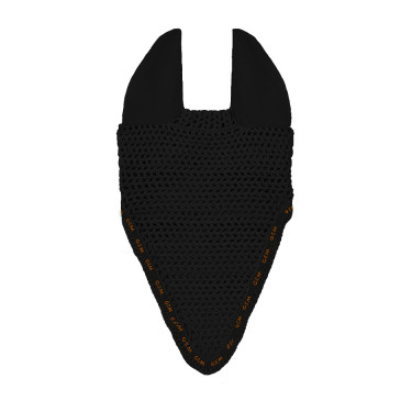 GEM Mesh lange oornetje Zwart / koraal GEM Mesh lange oornetje Zwart / koraal