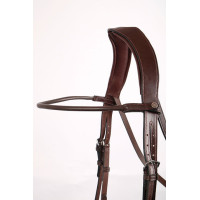 Frontal Montar cuir rond curvé Marron Frontal Montar cuir rond curvé Marron