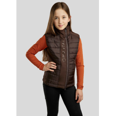 Mouwloze bodywarmer Montar Emma Junior Bruin