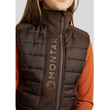 Mouwloze bodywarmer Montar Emma Junior Bruin