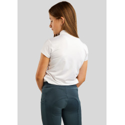 Polo Montar Everly enfant manches courtes rose gold Blanc