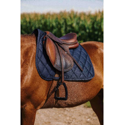 Tapis de selle Riding World School Marine Bleu marine