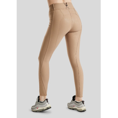 Montar MoZida Refined rijbroek met Crystal Gun metal full grip dames
