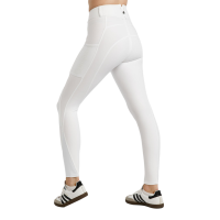Pantalon Montar MoElaine logo découpé au laser full grip femme Blanc