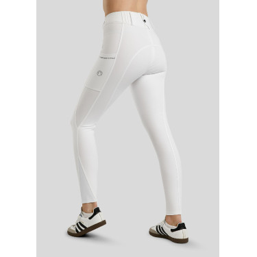 Broek Montar MoZuna Refined Pintucks met gun metal kristallen full grip dames