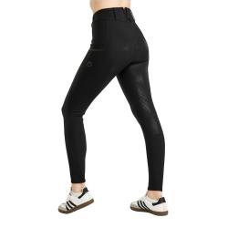 Pantalon Montar MoZuna Refined Pintucks et gun metal crystals full grip femme
