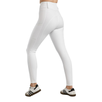 Legging Montar MoElaine logo découpe laser full grip femme Blanc