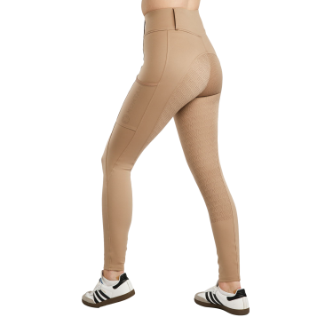Legging Montar MoElaine logo découpe laser full grip femme Latté Legging Montar MoElaine logo découpe laser full grip femme Latté