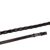 Rênes en cuir tressé Montar attache française Marron Rênes en cuir tressé Montar attache française Marron