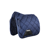 Tapis de selle Montar dressage Flow Logoquilted Marine Bleu marine