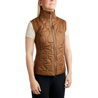 Mouwloze donsjas Hybrid Montar MoMary gun metals crystals dames Zwart