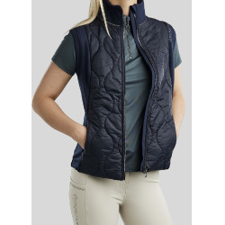 Mouwloze donsjas Hybrid Montar MoMary gun metals crystals dames