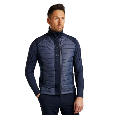 Mouwloze gewatteerde jas Montar Emanuel Quilt dames Marine Marineblauw Mouwloze gewatteerde jas Montar Emanuel Quilt dames Marine Marineblauw