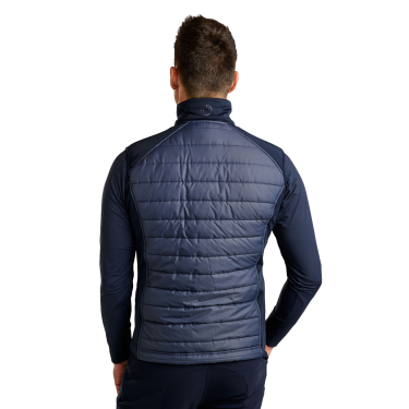 Mouwloze gewatteerde jas Montar Emanuel Quilt dames Marine Marineblauw Mouwloze gewatteerde jas Montar Emanuel Quilt dames Marine Marineblauw