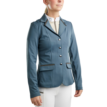 Veste de concours Montar MoGloria bande de caviar femme Ardoise foncée Gris Veste de concours Montar MoGloria bande de caviar femme Ardoise foncée Gris