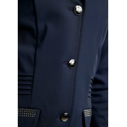 Veste de concours Montar Junior MoKately avec pintucks Marine foncé Bleu