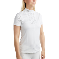 Polo de concours Montar MoViolet crystal gun metal femme Blanc