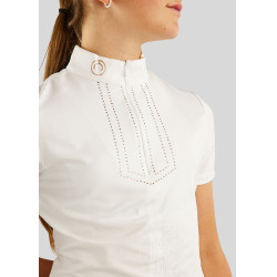 Wedstrijdpolo Montar MoViolet Junior crystal rosegoud