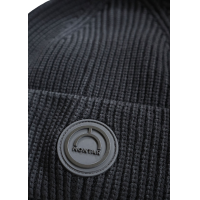 Bonnet en laine tricoté Montar avec logo Noir Bonnet en laine tricoté Montar avec logo Noir