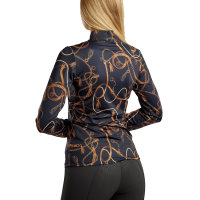 Polo manches longues Montar imprimé Haily bridle femme Marine foncé Bleu