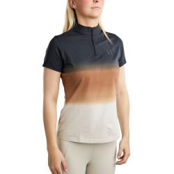 Montar trainings-T-shirt met korte mouwen MoFaith Dipdye print dames