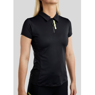 Montar MoStella trainingsshirt met korte mouwen van mesh en contrasterende opdruk voor dames Montar MoStella trainingsshirt met korte mouwen van mesh en contrasterende opdruk voor dames