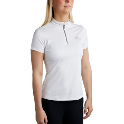 T-shirt manches courtes Montar MoBlair avec crystal gris foncé femme Blanc