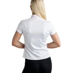 T-shirt manches courtes Montar MoBlair avec crystal gris foncé femme Blanc