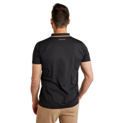 Polo manches courtes Montar MoDrake col et logo contrasté homme Noir Polo manches courtes Montar MoDrake col et logo contrasté homme Noir