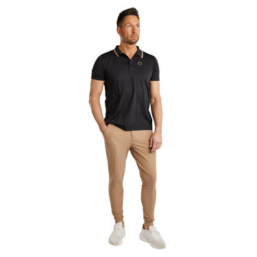 Polo manches courtes Montar MoDrake col et logo contrasté homme Polo manches courtes Montar MoDrake col et logo contrasté homme