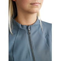 Full-zip jas Montar MoGloria met kaviaarband dames Donkers leisteen Grijs