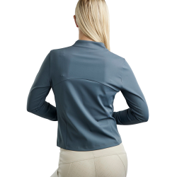 Full-zip jas Montar MoGloria met kaviaarband dames Donkers leisteen Grijs Full-zip jas Montar MoGloria met kaviaarband dames Donkers leisteen Grijs