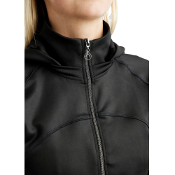 Veste softshell full zip Montar MoBlair capuche amovible crystals gun metal femme Noir Veste softshell full zip Montar MoBlair capuche amovible crystals gun metal femme Noir