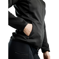 Softshell full zip jas Montar MoBlair afneembare capuchon crystals gun metal dames Zwart