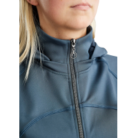 Softshell full zip jas Montar MoBlair afneembare capuchon crystals gun metal dames Donkers leisteen Grijs Softshell full zip jas Montar MoBlair afneembare capuchon crystals gun metal dames Donkers leisteen Grijs