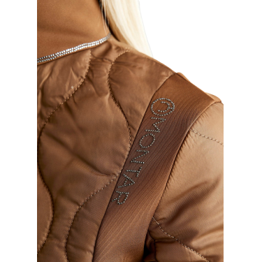 Hybride jas Montar MoMary kristallen gun metal dames Karamel Bruin