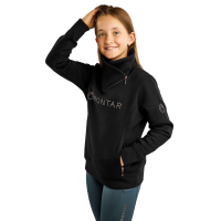 Sweatshirt Montar MoNaja Junior fermeture latérale crystals rosegold Noir
