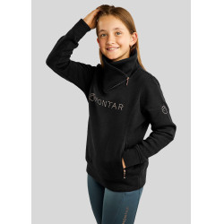 Sweatshirt Montar MoNaja Junior zijsluiting kristallen rosegoud