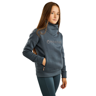 Sweatshirt Montar MoNaja Junior fermeture latérale crystals rosegold Ardoise foncée Gris