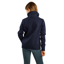 Sweatshirt Montar MoNaja Junior zijsluiting kristallen rosegoud Marine Marineblauw Sweatshirt Montar MoNaja Junior zijsluiting kristallen rosegoud Marine Marineblauw