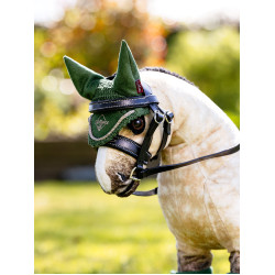 Bonnet anti-mouches pour jouet Mini Poney LeMieux Vert hunter