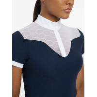 Polo de concours Emily LeMieux manches courtes Marine ancien modèle Bleu marine