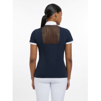 Polo de concours LeMieux Camille manches courtes Marine Bleu marine