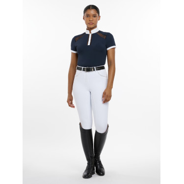 Wedstrijdpolo LeMieux Camille korte mouwen Marine Marineblauw Wedstrijdpolo LeMieux Camille korte mouwen Marine Marineblauw