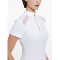 Polo de concours LeMieux Camille manches courtes Blanc