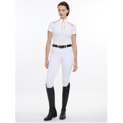Polo de concours LeMieux Camille manches courtes Blanc