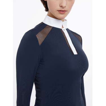 Polo de concours LeMieux Camille manches longues Marine Bleu marine