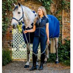 Horseware Newmarket Cosy Fleece Cooler fleecedeken Marine witney Marineblauw