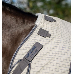 Couverture anti-mouches Horseware Rambo Optimo Supreme Summer Sheet Plus Carreaux marine / gris orage / argent Motifs Couverture anti-mouches Horseware Rambo Optimo Supreme Summer Sheet Plus Carreaux marine / gris orage / argent Motifs